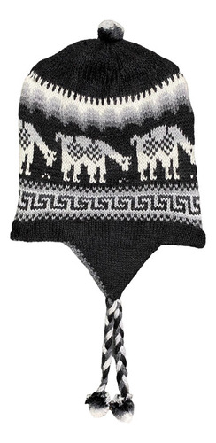 Gorro Chullo Lana De Alpaca Unisex Motivos Étnicos