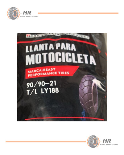 Llantas 120/80-18 Y 90/90-21 Reforzada Con O Sin Camara