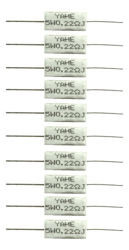 4 X 10pcs Resistencia De Cemento Wirewound Cemento Resistor