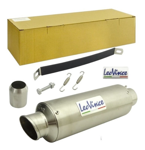 Escape Tronador Leo Vince Moto 34cm Inoxidable / Reductor