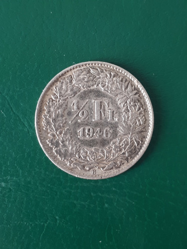 Suiza 1946 1/2 Franco Excelente Plata 