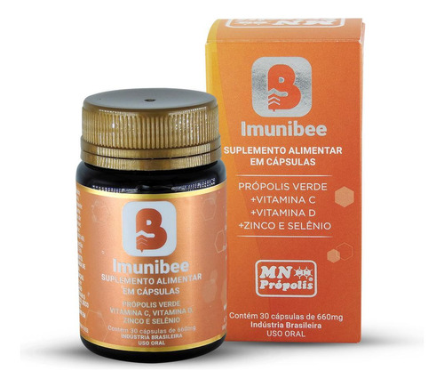 Kit 2x: Imunibee Mn Food 30 Cápsulas