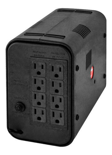 Imagen 3 de 5 de Regulador Y Supresor Complet 8 Contactos 250w 120v Alarma