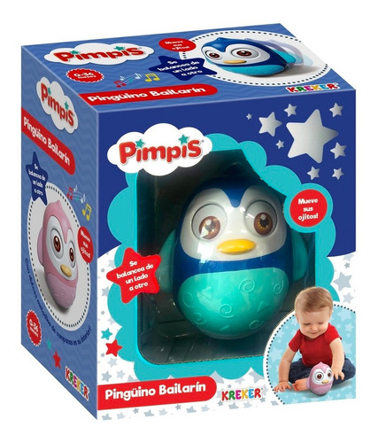 Pinguino Balancin Mueve Ojos En Caja Infant Ar1 3617 Ellobo