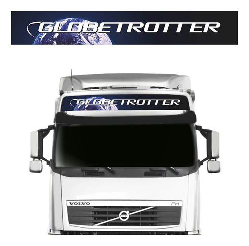 Faixa Adesivo Testeira Quebra-sol Globetrotter - Volvo Fh