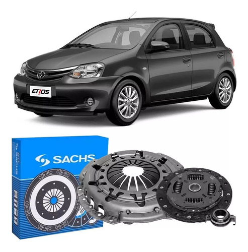 Kit Embreagem Toyota Etios 1.3 1.5 2012 2013 2014 2015 Sachs