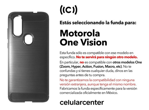 Funda Para Motorola One Vision Case Protector Cover Moto