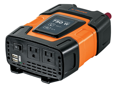 Inversor De Corriente De 750 W Con Puertos Usb, Truper 10490