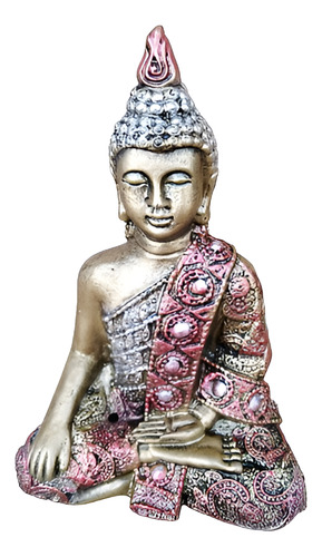 Buda Tibetano Mudra Yoga Porta Incienso Krishna Mini Resina