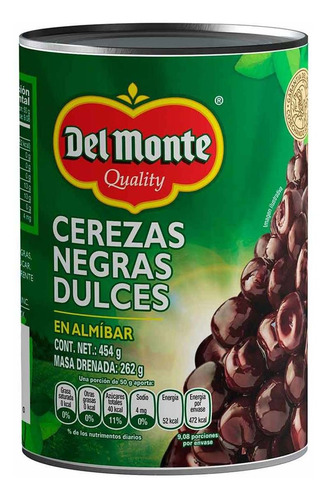 Cerezas Negras En Almíbar Del Monte 425 G