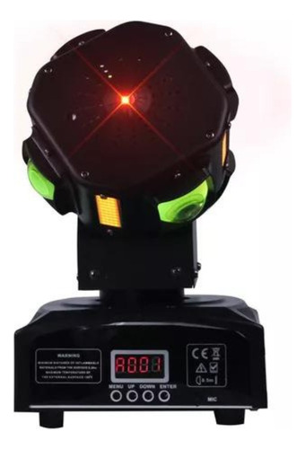 Cabeza Movil Doble 4 En 1 Laser Rgb Strobo Eventos Disco