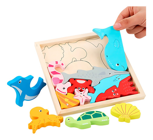 Puzzle Rompe Cabezas De Madera Juguete Didáctico Niños
