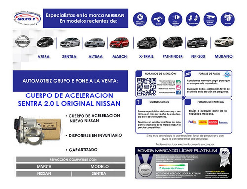 Imagen 7 de 7 de Camara Aceleración Np300 2.5 L 2016 2017 2018 2019 2020