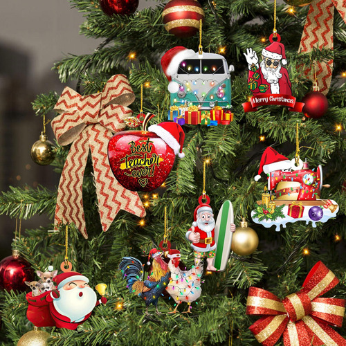 7x2023 Colgante De Navidad Artesanías Acrílicas