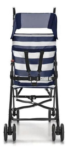 Cochecito de bebé estilo paraguas azul de 6 m a 15 kg, azul marino