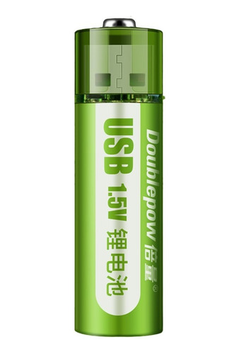 Pila Bateria Recargable Aa Conexión Usb 1800 Mwh