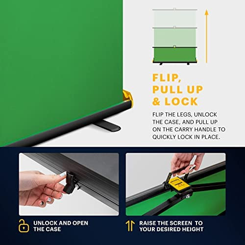 Imagen 6 de 8 de Pantalla Verde Kodak | Telón De Fondo Portátil Plegable Key