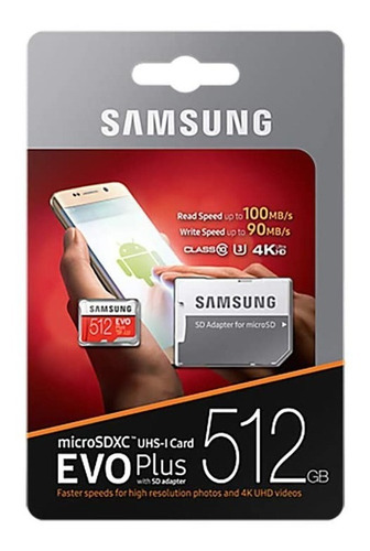 Tarjeta De Memoria Samsung Evo 512 Gb Evo Select Microsdxc 