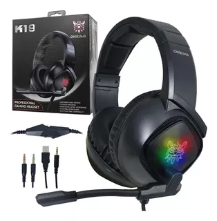 Audífonos Diadema Gamer K19 Headset Rgb Ps4 Xbox Ps5 Pc Lap