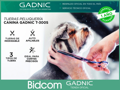 Imagen 2 de 10 de Kit Cortadora Pelo Perros + Tijeras Caninas Con Estuche Pro