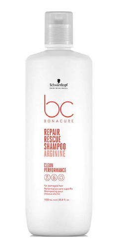 Shampoo Bc Peptide Repair Rescue Schwarzkopf® 1l Arginina