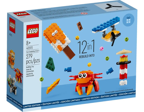 Lego Special Edition Divertida Creatividad 12 En 1 40593 Cantidad De Piezas 279