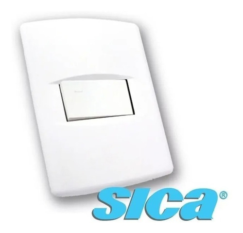 Llave De Luz Sica Life Armada 1 Modulo Multinorma Blanco Pur