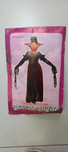 Imagen 2 de 4 de Disfraz Vampira Con Vestido 3941