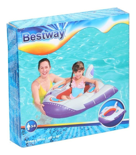 Asiento Bote Flotador Inflable Para Niños Nave 