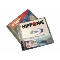 100 Blu-ray Gravável 25gb Nipponic 6x Pino Com 50 Unidades