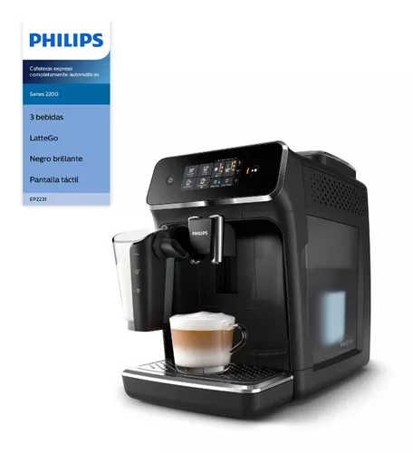 Cafetera Philips Series 2200 EP2231 super automática negra expreso 220V