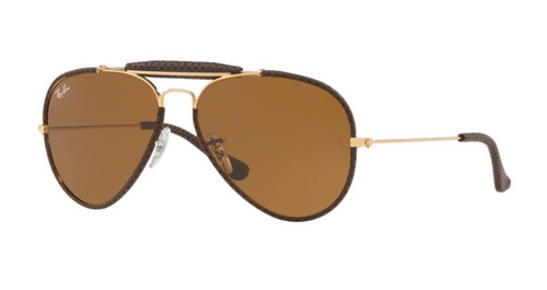 Oculos Sol Ray Ban Aviador Craft Rb3422q 9041 58mm Dourado