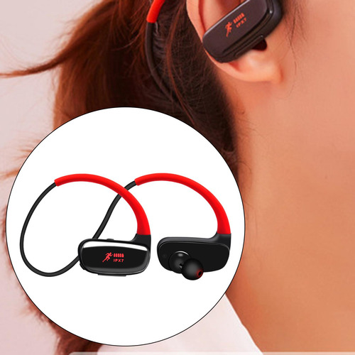 Auriculares Bluetooth 5.0 Ipx7 Auriculares Rojo Sin Memoria