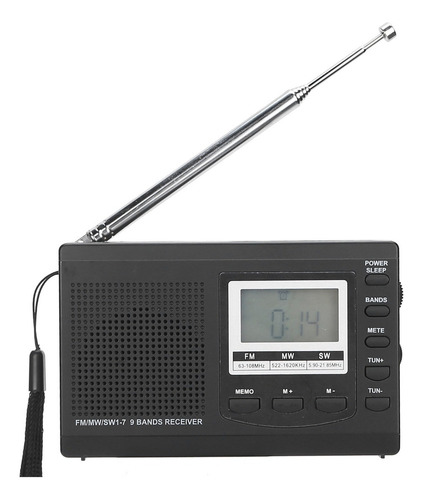 Mini Receptor Estéreo Portátil Radio Hrd310 De Fm/mw/sw