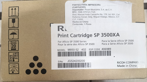 Ricoh Sp 3500xa Print Cartridge