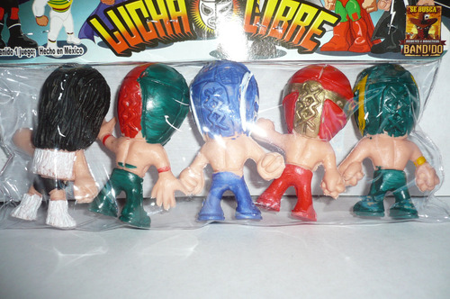 Luchador Muñeco Mini Bobblehead Fhisman Juguete Lucha Libre