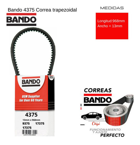 Correa Aire Acond Mazda 323 1.6l Bd Hatchback1.6 1986 1987