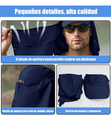 Sombrero De Sol Unisex Con Protección Uv Para Exteriores