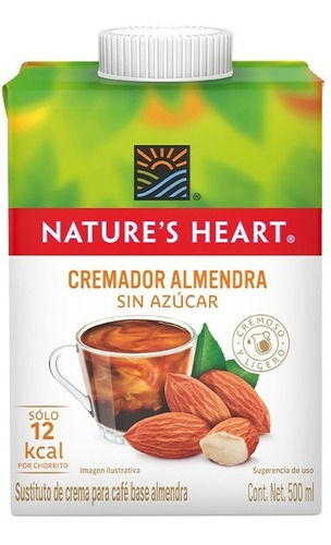 Sustituto De Crema Para Café Base Almendra Sin Azúcar 500ml
