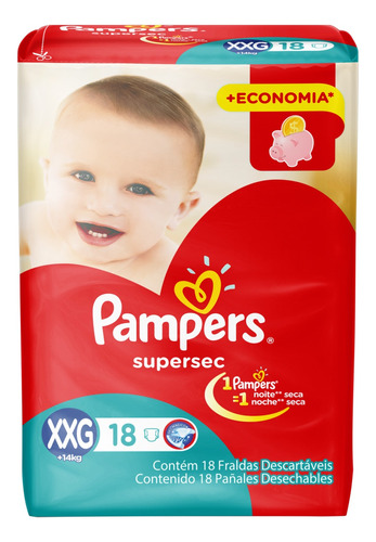 Fraldas Pampers XXG