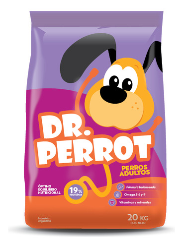 Alimento Dr Perrot Perro Adulto 20kg + Golosinas 