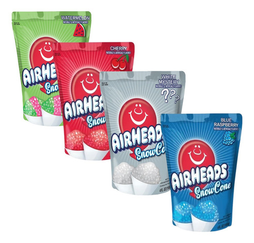 4 Airheads Snowcone Sabores Surtidos | 118ml