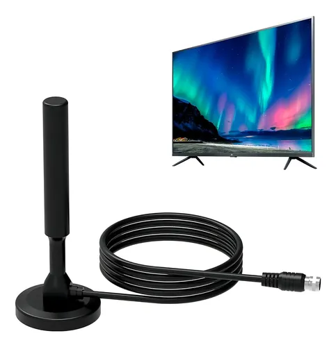 Antena Goldtech Tv Television 2 Metros Hd Digital Canales Ax