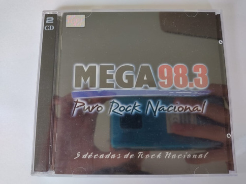 Cd Mega 98.3 Puro Rock Nacional 2 Cds