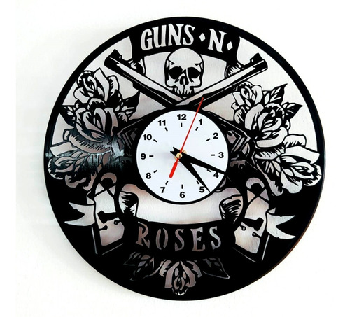 Reloj Guns And Roses En Disco De Vinilo 