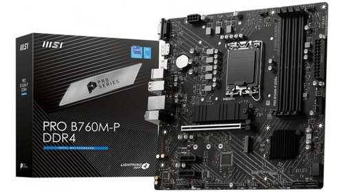Tarjeta Madre Msi, Pro B760m-p Ddr4, Micro-atx, Hdmi, 128 Gb