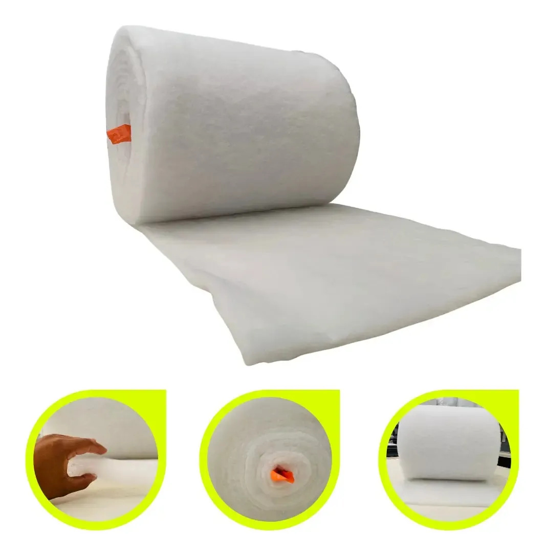 Manta Filtrante de Poliéster para Cabines de Pintura e Ar-Condicionado 1m x 20m
