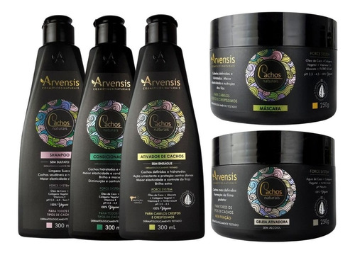 Kit Arvensis Cachos Crespo E Crespíssimos + Geleia Alta 250g