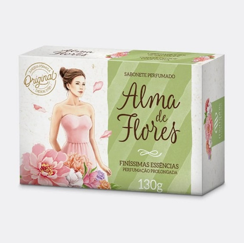12un ___ Alma De Flores Finissima Essencia Sabonete 130g