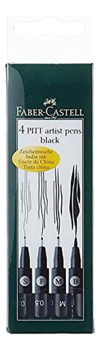 F167100 Pitt Artist Pen Wallet Negro 4 Ta